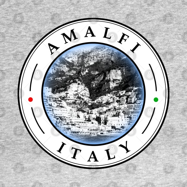 Amalfi Italy - circular design 2 by AnturoDesign